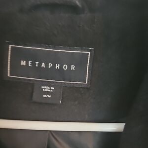 Metaphor Elegant Black Outerwear